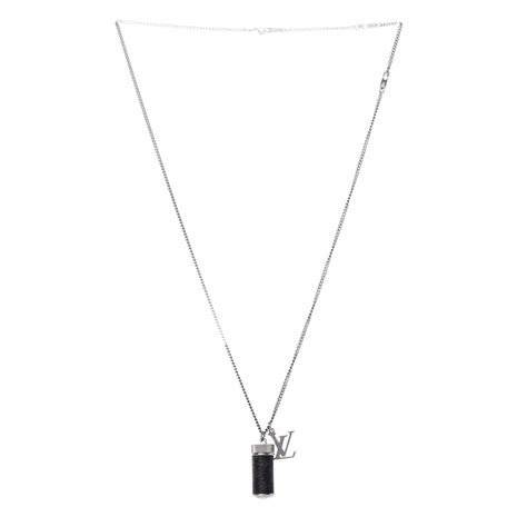 LOUIS VUITTON Monogram Eclipse Charms Necklace.